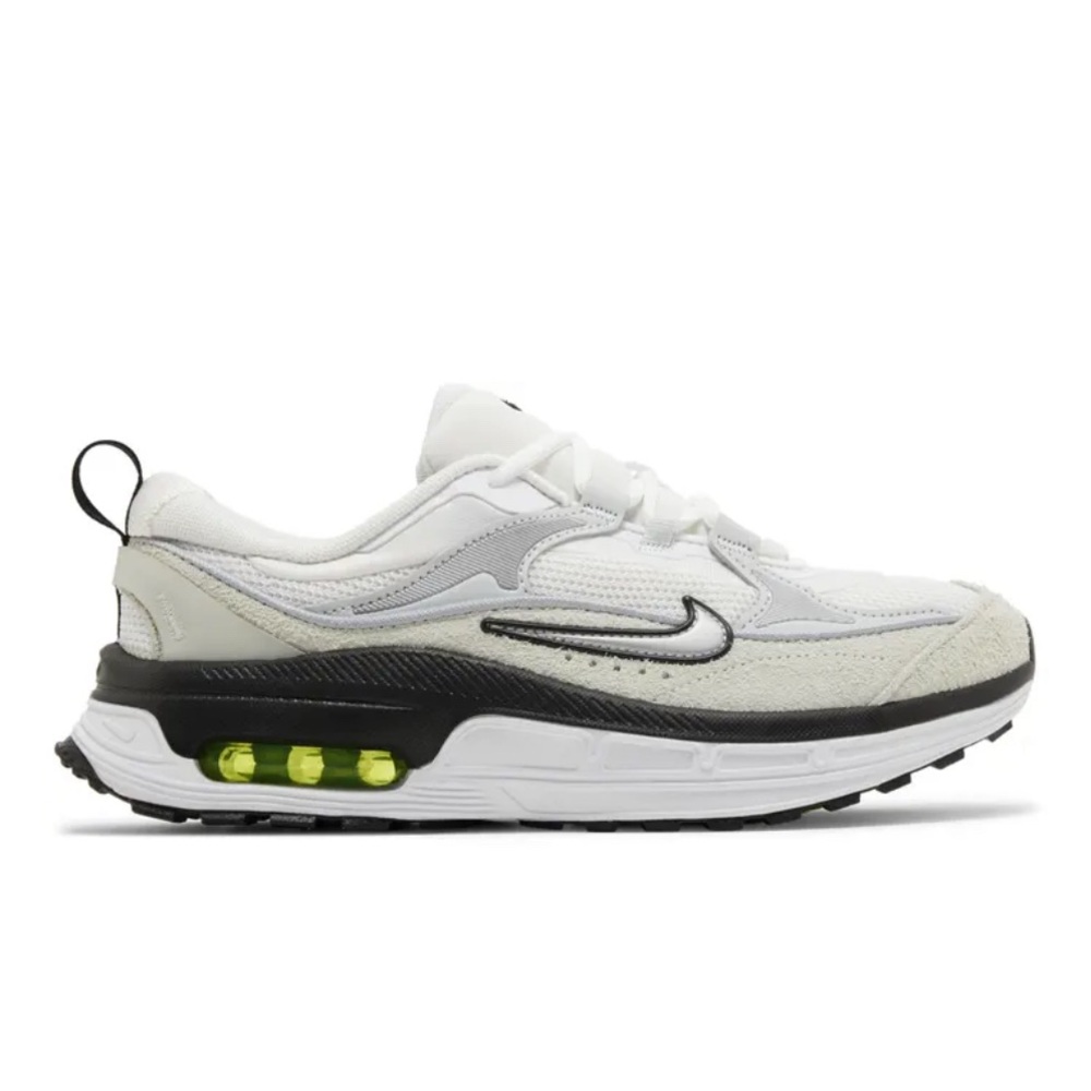 Nike (Like New) Women’s Air Max Bliss White, Volt, and Black Sneakers